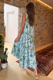 Made in Italy Tiki Pure Cotton Midi Dress Powder /32 =